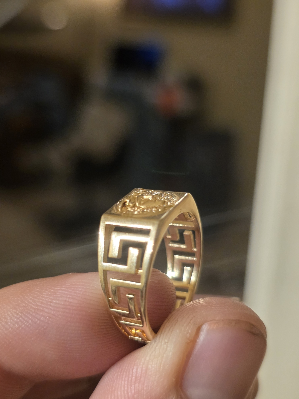 Medusa Signet Greek Ring